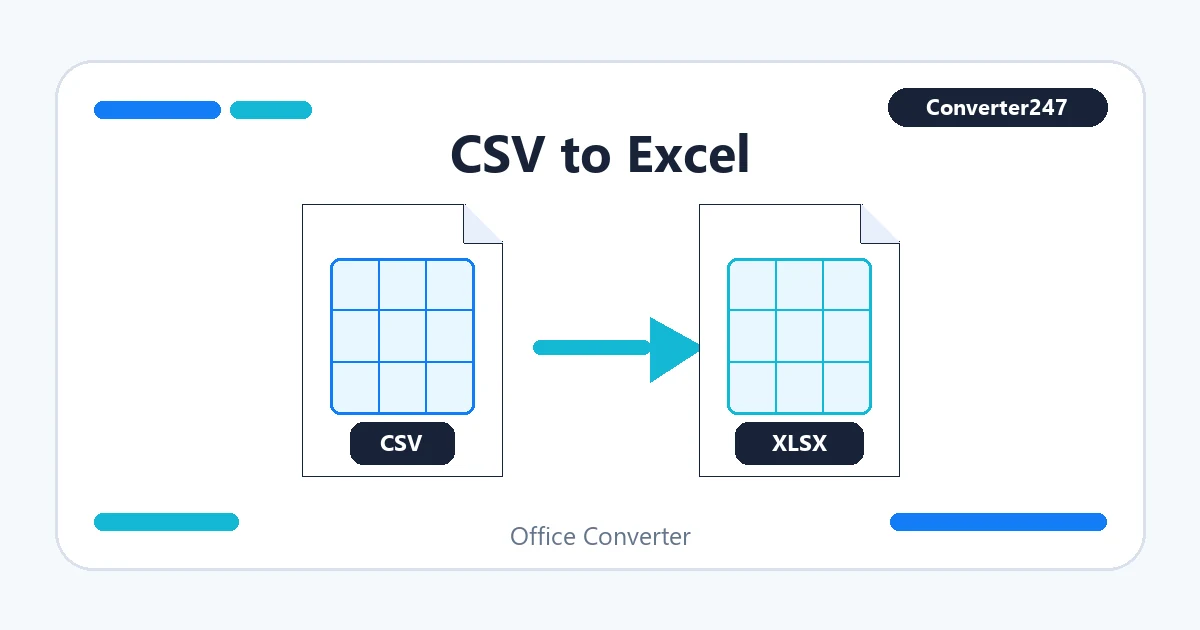 CSV to Excel preview