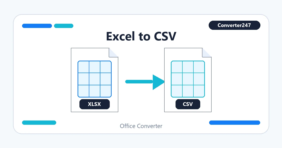Excel to CSV preview