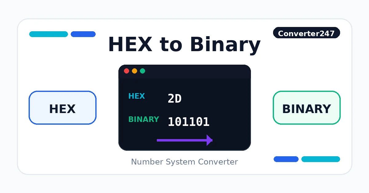 HEX to Binary preview