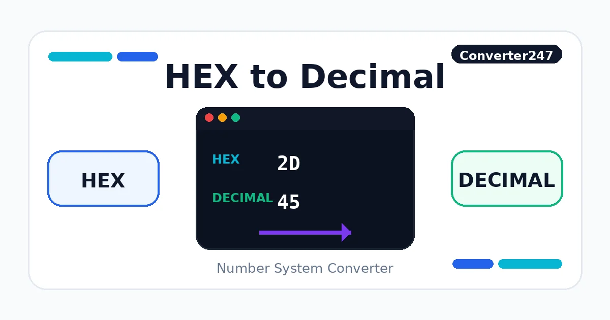 HEX to Decimal preview