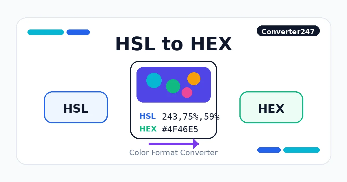 HSL to HEX preview