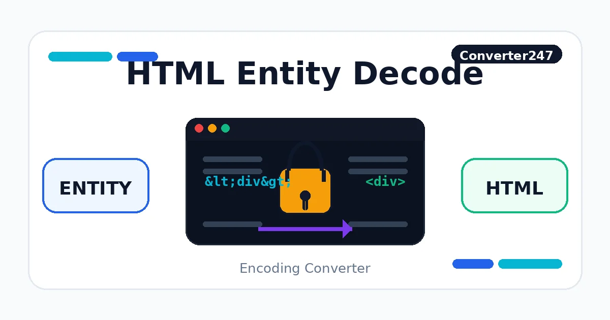 HTML Entity Decode preview