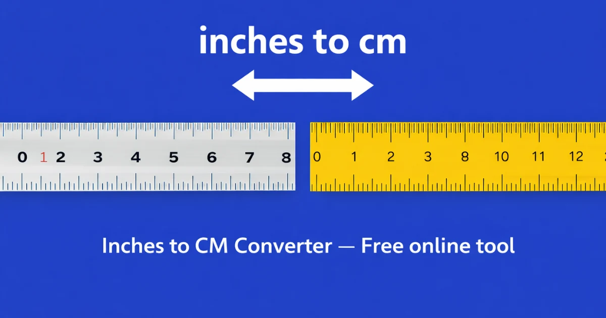 Inches to CM preview