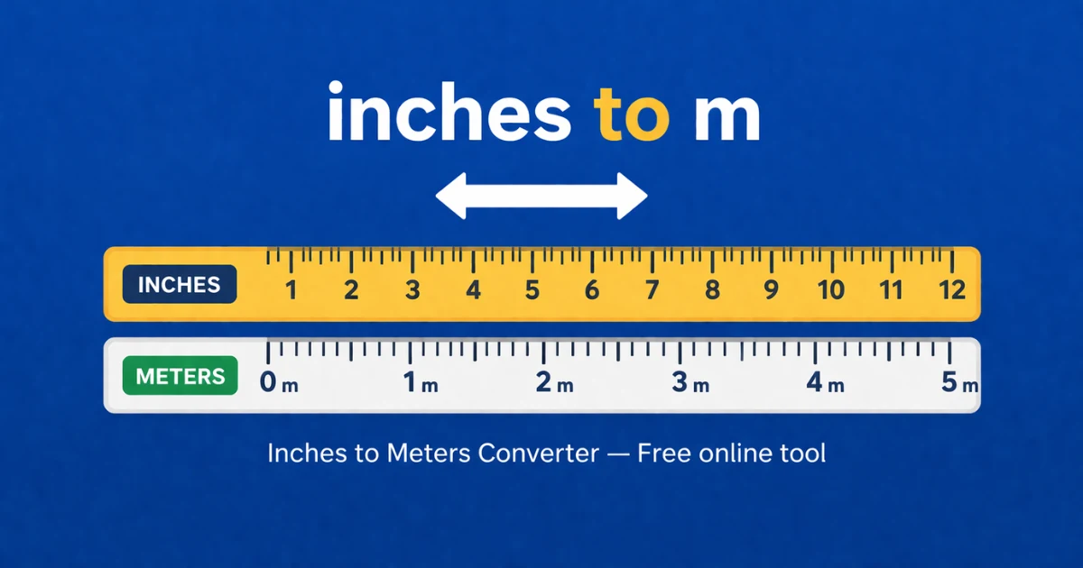 Inches to Meters preview
