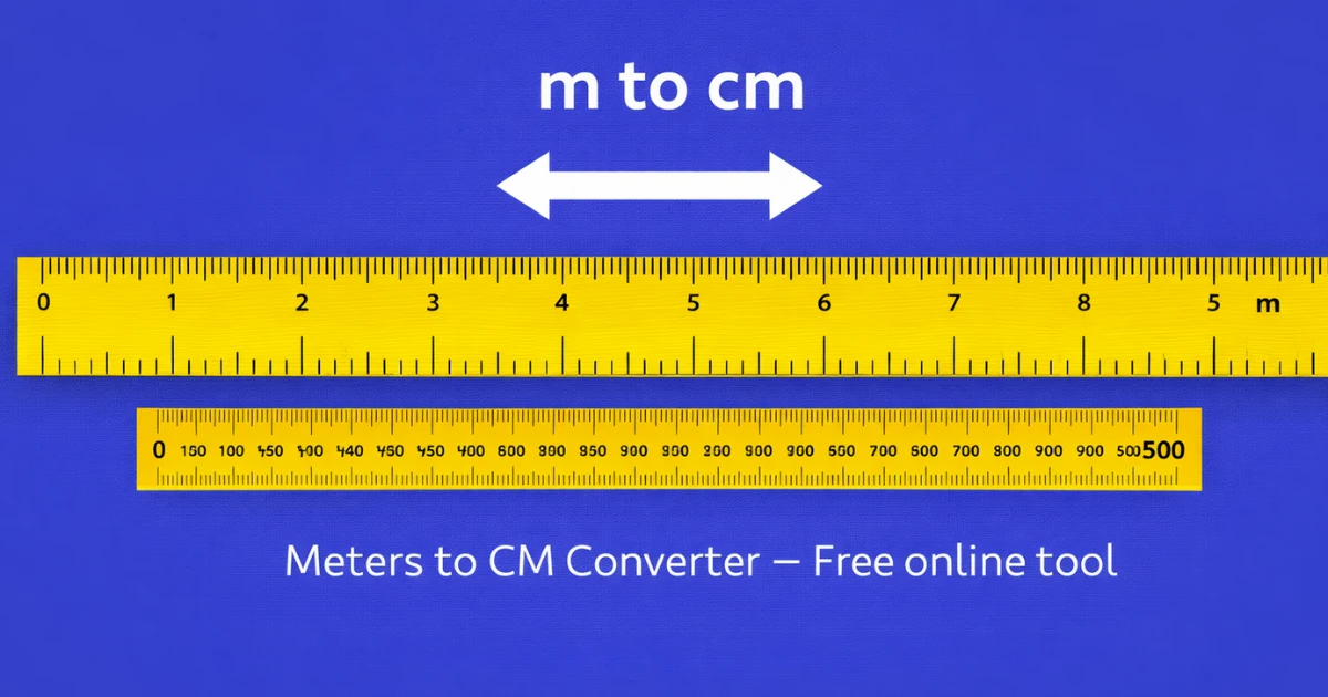 Meters to CM preview