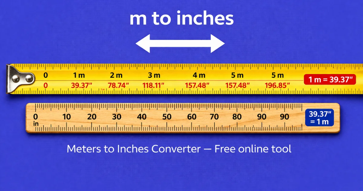 Meters to Inches preview