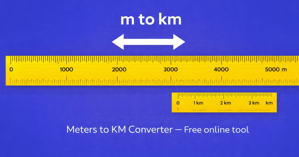 Meters to KM preview