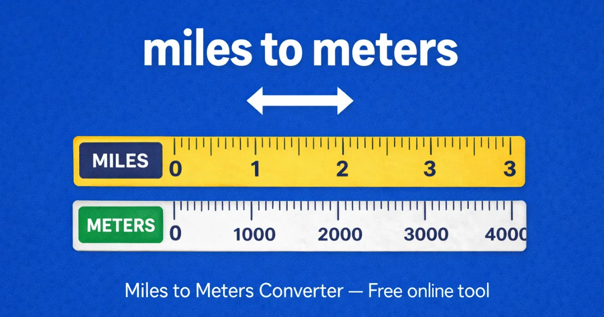 Miles to Meters preview