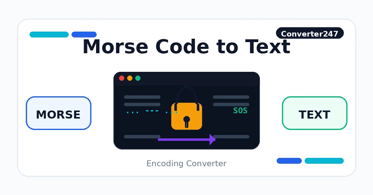 Morse Code to Text preview