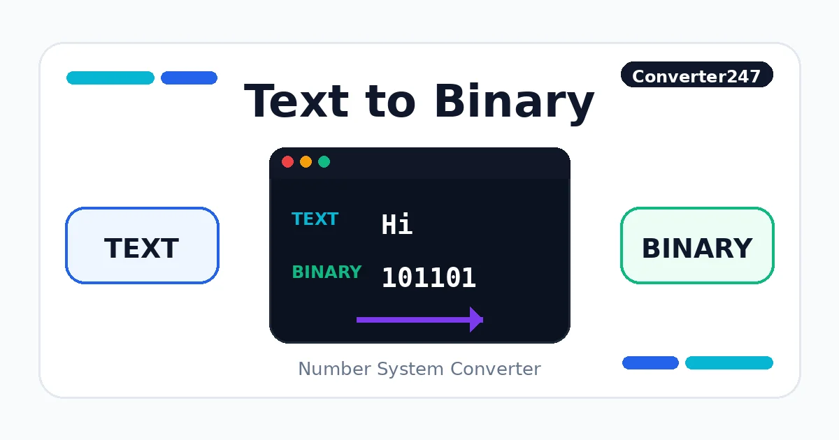 Text to Binary preview
