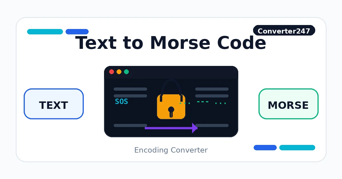 Text to Morse Code preview