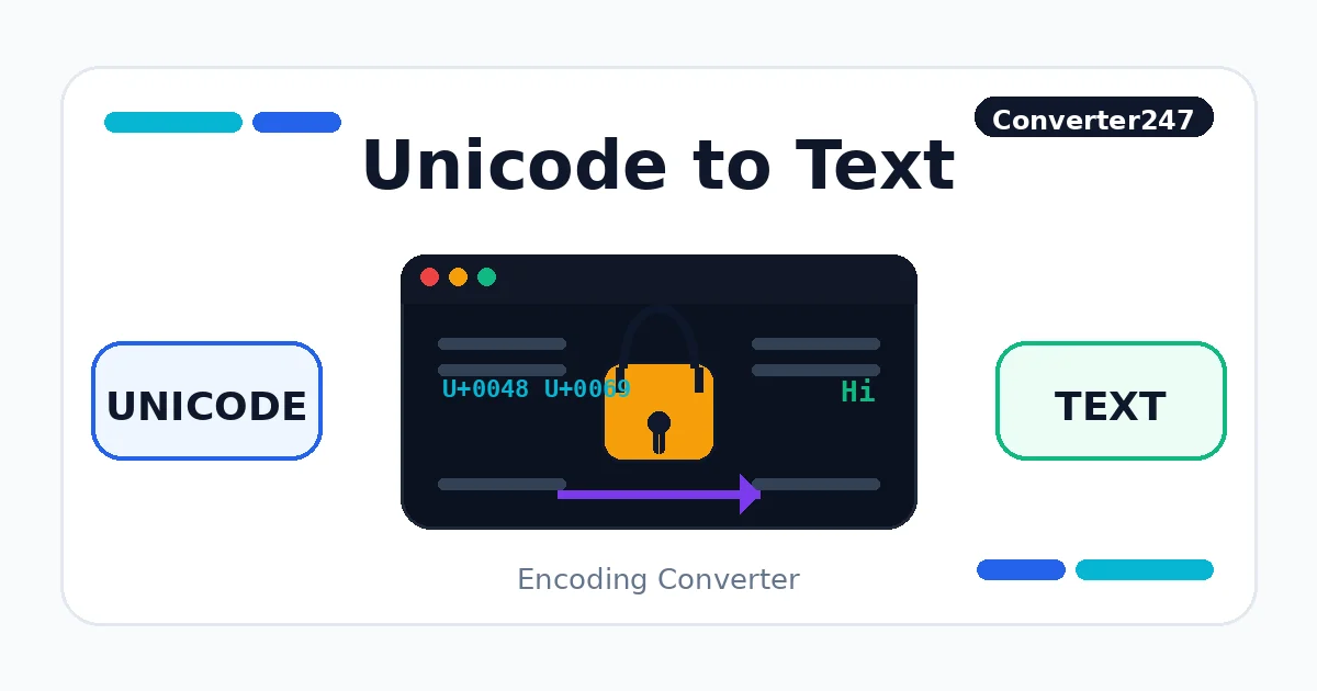 Unicode to Text preview