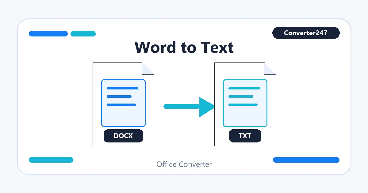 Word to Text preview